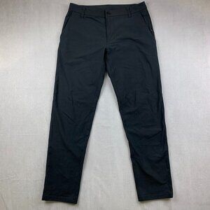 Lululemon Mens Pants 32 Black Chino Commission Pant Classic Warpstreme 32x30